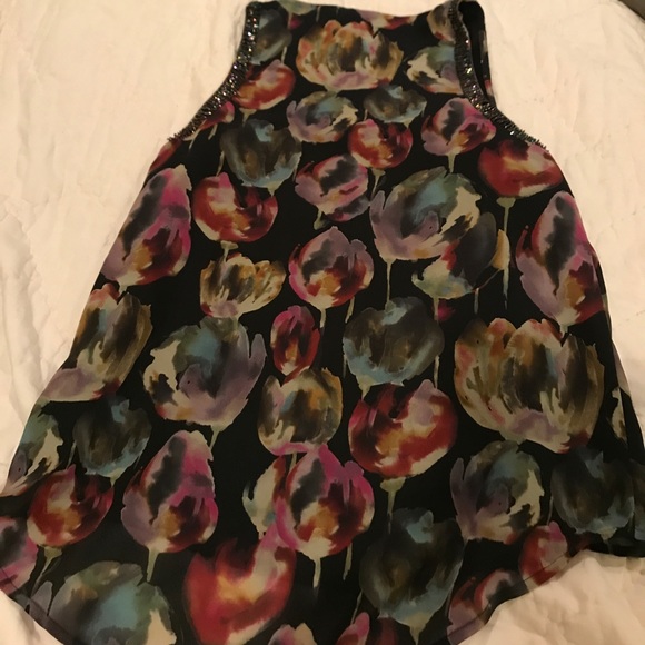 MM Couture Abstract Tulip Blouse with Beading - Picture 4 of 4